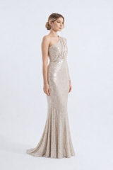Valeria | Sequined Maxi Fishtail Dress