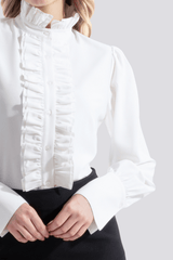 Juliet | Ruffled Judge Collar Design Shirt