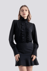 Juliet | Ruffled Judge Collar Design Shirt