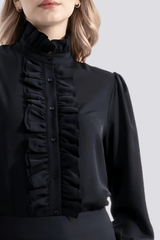 Juliet | Ruffled Judge Collar Design Shirt