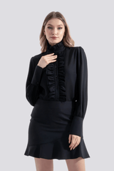 Juliet | Ruffled Judge Collar Design Shirt