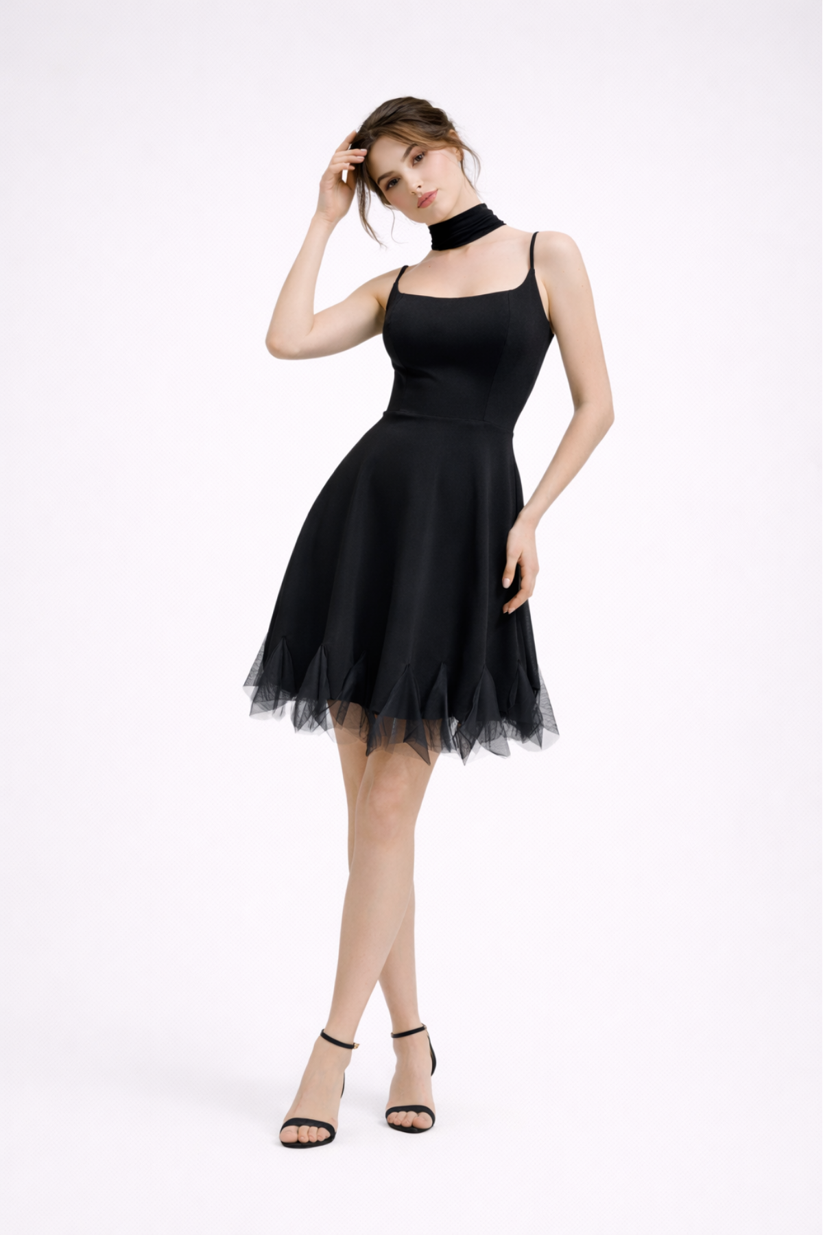 HOX'S Katia | Askılı Mini Kloş Elbise