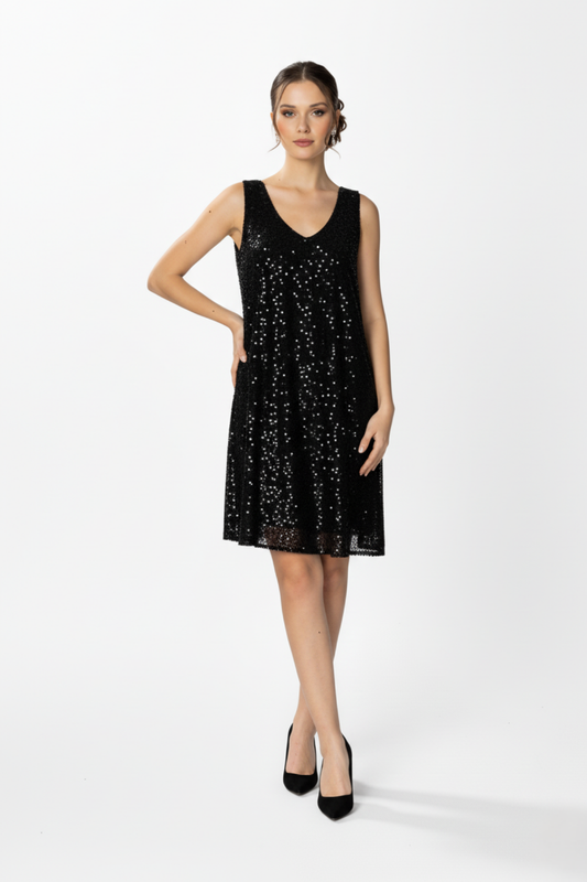 HOX'S Jasmin | Sequined Knee-Length Maternity Evening Dress
