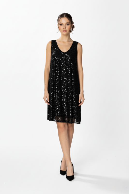 HOX'S Jasmin | Sequined Knee-Length Maternity Evening Dress