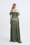 Cloe | Maxi Saten Elbise