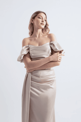 CLOE | Maxi Saten Elbise