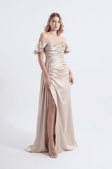 CLOE | Maxi Saten Elbise