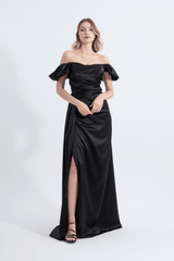 CLOE | Maxi Saten Elbise
