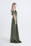 Cloe | Maxi Saten Elbise
