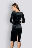 Monroe | Velvet Midi Pencil Dress