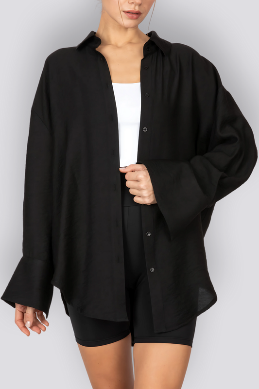 Linda | Oversize Viscose Shirt