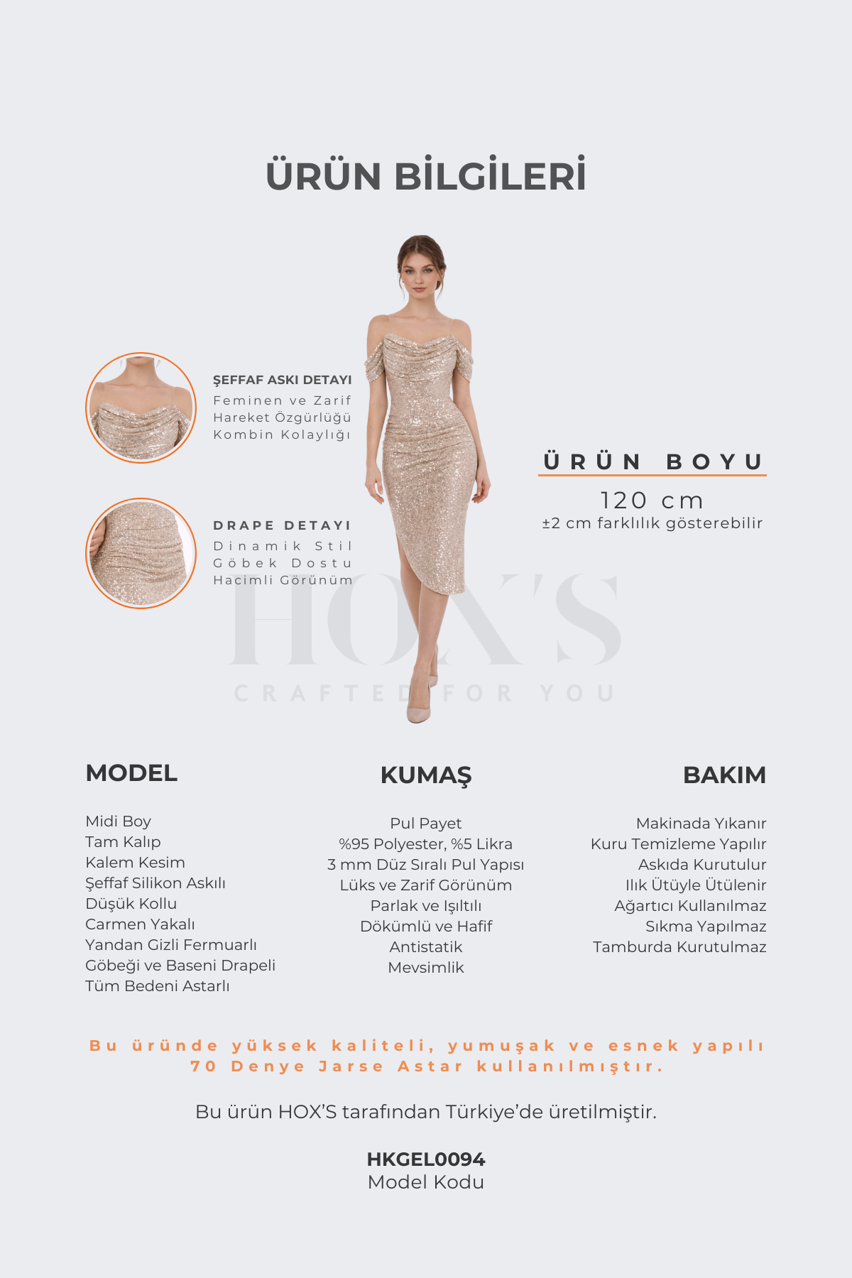 HOX'S GISELE | Ürün Bilgileri