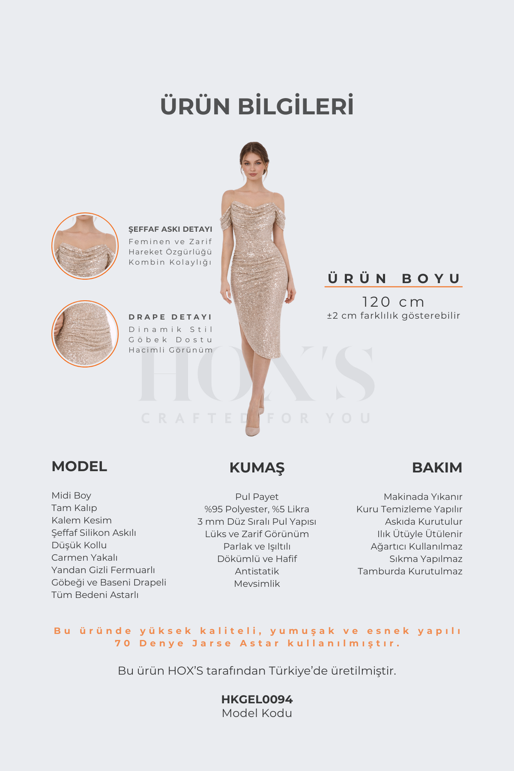 HOX'S GISELE | Ürün Bilgileri