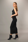 Long Pencil Skirt Fitted High Waist