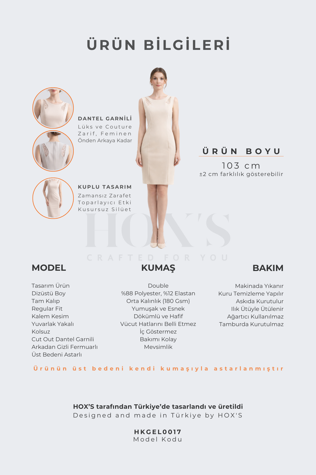 HOX'S Audrey | Kısa Kalem Elbise