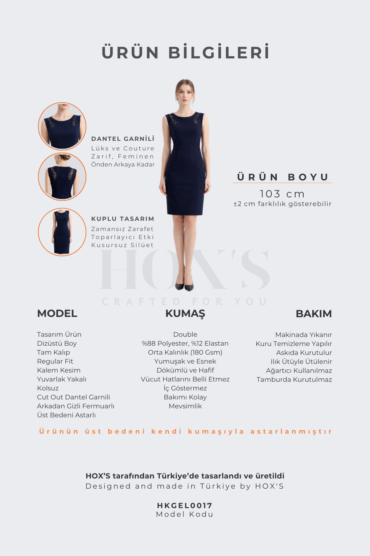 HOX'S Audrey | Kısa Kalem Elbise