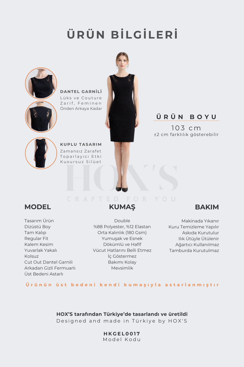 HOX'S Audrey | Kısa Kalem Elbise