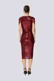 Carmen | Sequined Midi Pencil Evening Dress